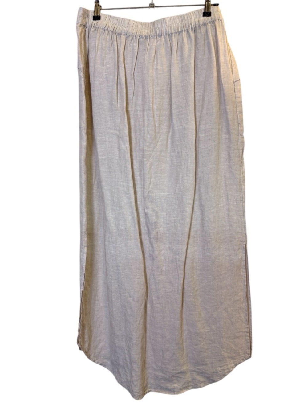 St. Tropez Women’s Linen Classic Lagenlook Button-Front Maxi Skirt sz XL - Picture 5 of 10